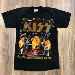 Vintage kiss band concert shirt 1996-97
